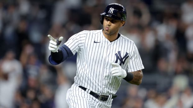 New York Yankees outfielder Aaron Hicks
